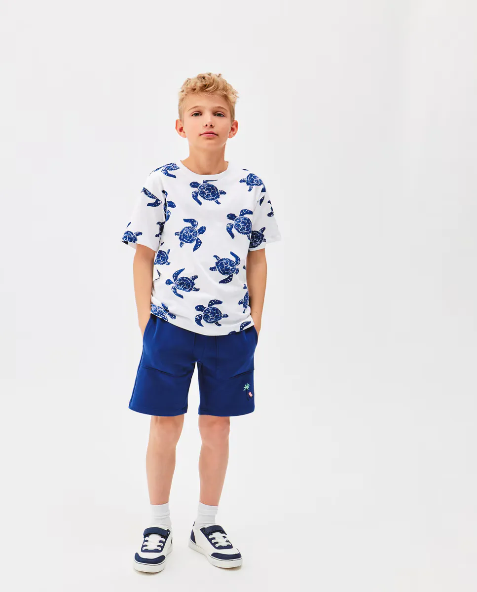 

Футболка с короткими рукавами для мальчика Kids El Corte Inglés, синий