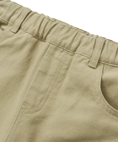 Детские бермуды BROWNBREATH KIDS из хлопка свободного кроя бежевые — фото 4