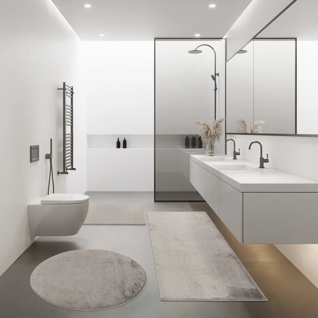 

Коврик для ванной Paco Home, серый