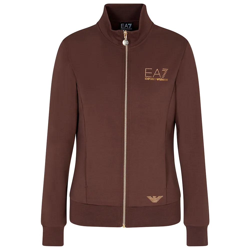 

Толстовка EA7 EMPORIO ARMANI Train Evolution full zip, коричневый