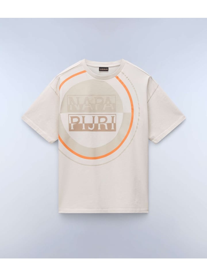 

Футболка S-Tusco Ss бежевого цвета Napapijri