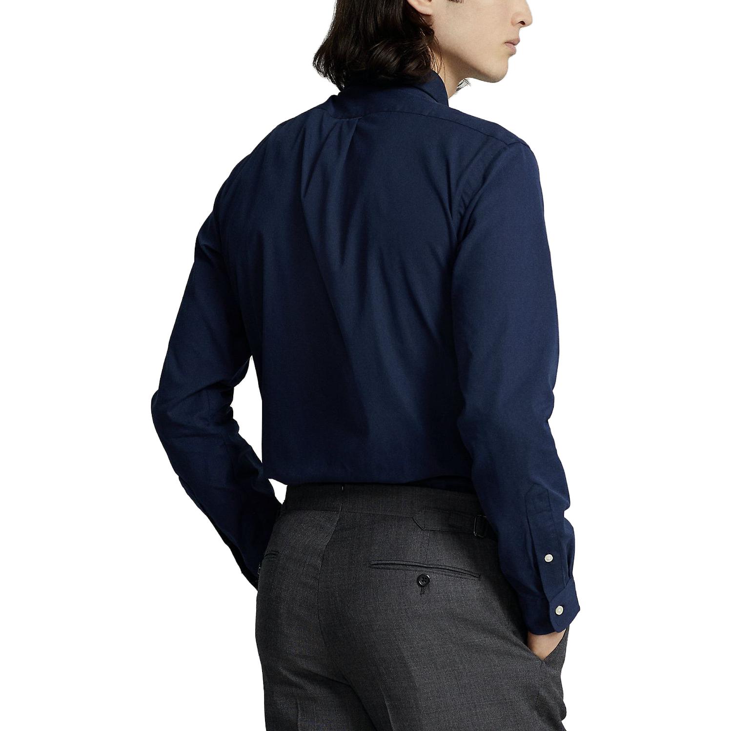 Поло из хлопка Polo Ralph Lauren, Морской синий — фото 4