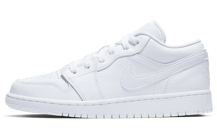 

Кроссовки Jordan 1 Low Triple White Logo GS