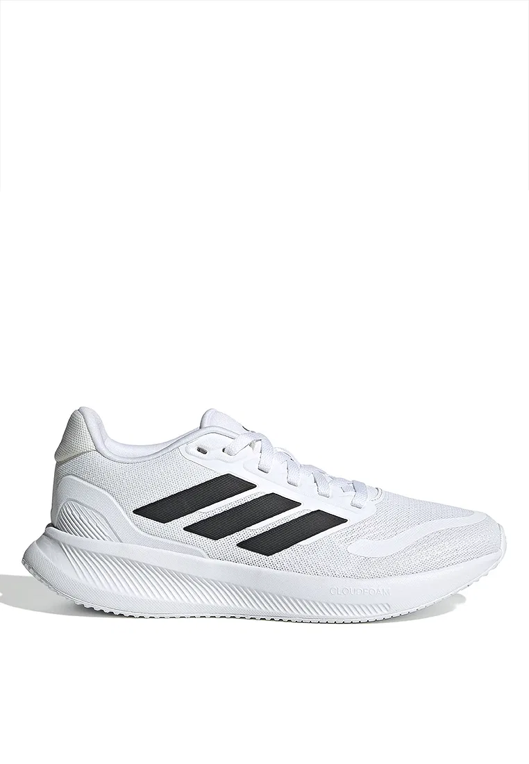 Кроссовки детские, беговые, Runfalcon 5, Adidas, белый/черный