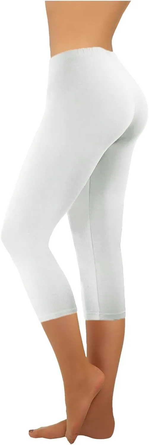 

Женские капри с высокой талией и эластичным поясом