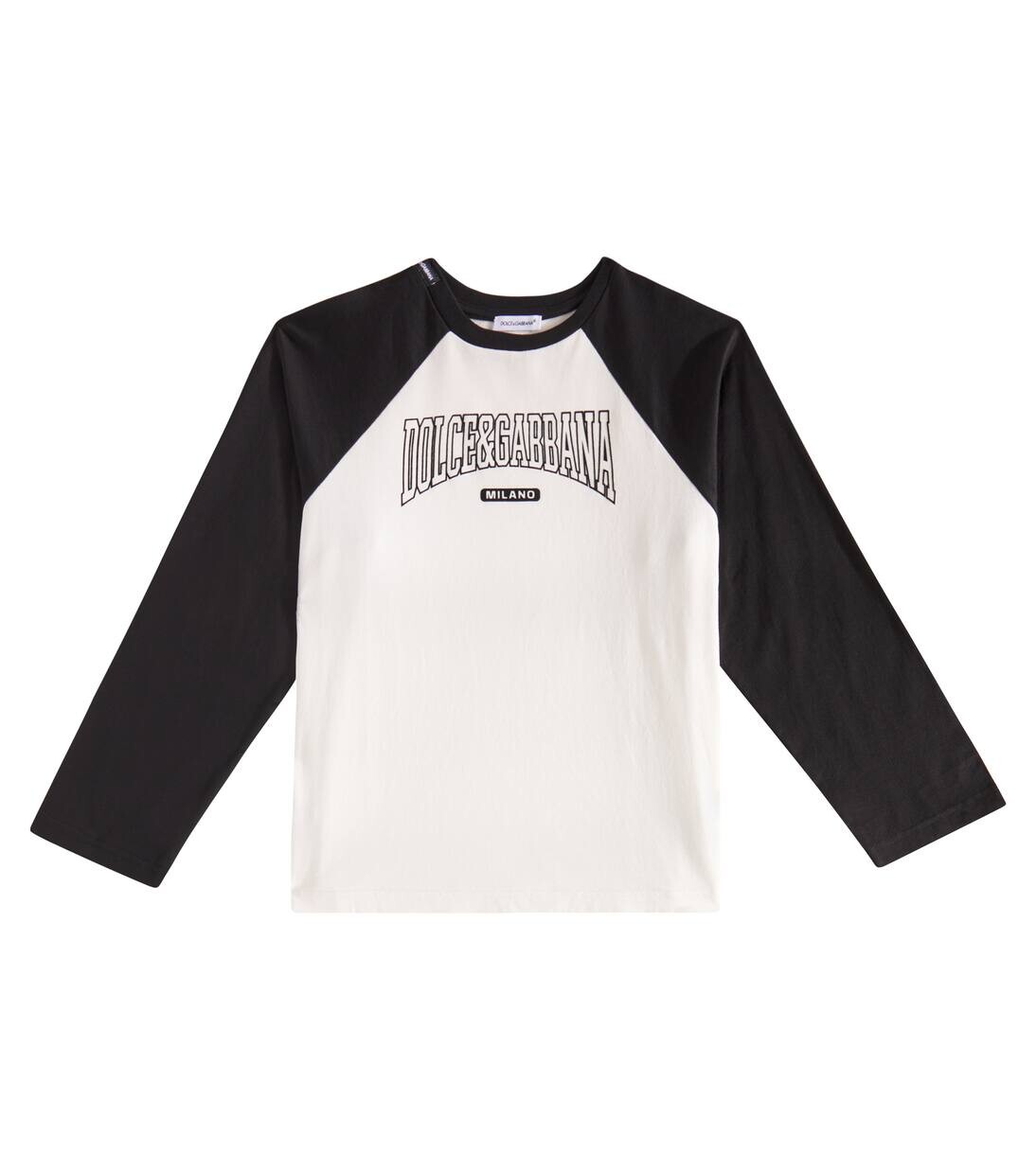 

Футболка из хлопка с логотипом Dolce&Gabbana Kids, цвет variante abbinata