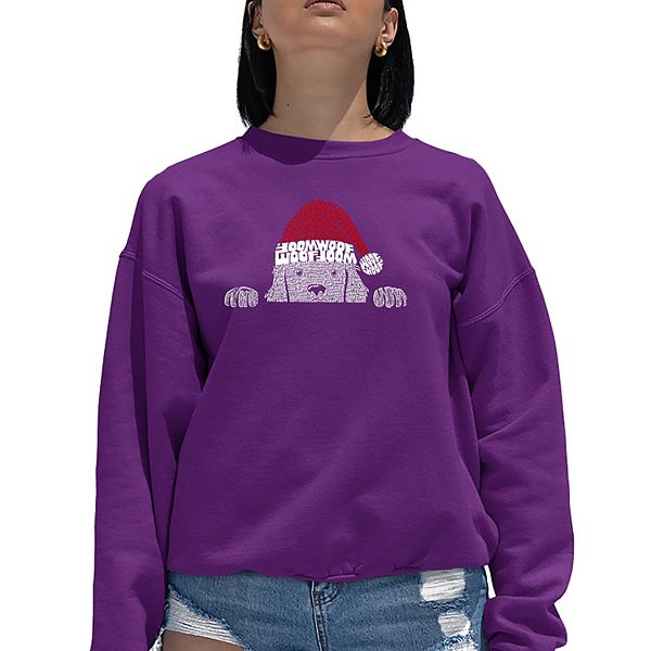 

Рождественский свитер с собакой Women's Word Art La Pop Art, Purple