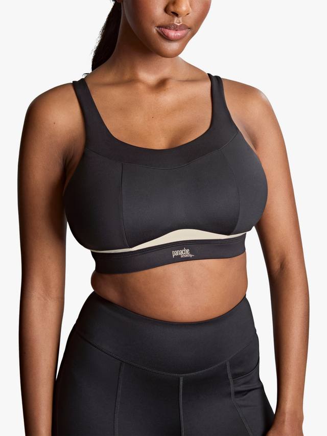 

Свободный спортивный бра Freedom без косточек и поролона Panache, Black/Charcoal