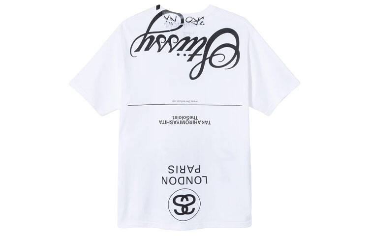 Takahiromiyashita The Soloist. Футболка X World Cruise Series унисекс белая Stussy, белый — фото 2