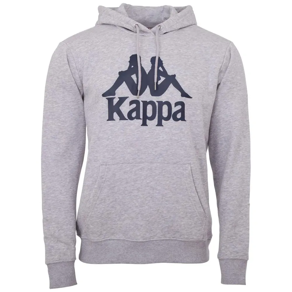 

Толстовка Kappa с капюшоном, уютная спортивная одежда, серый