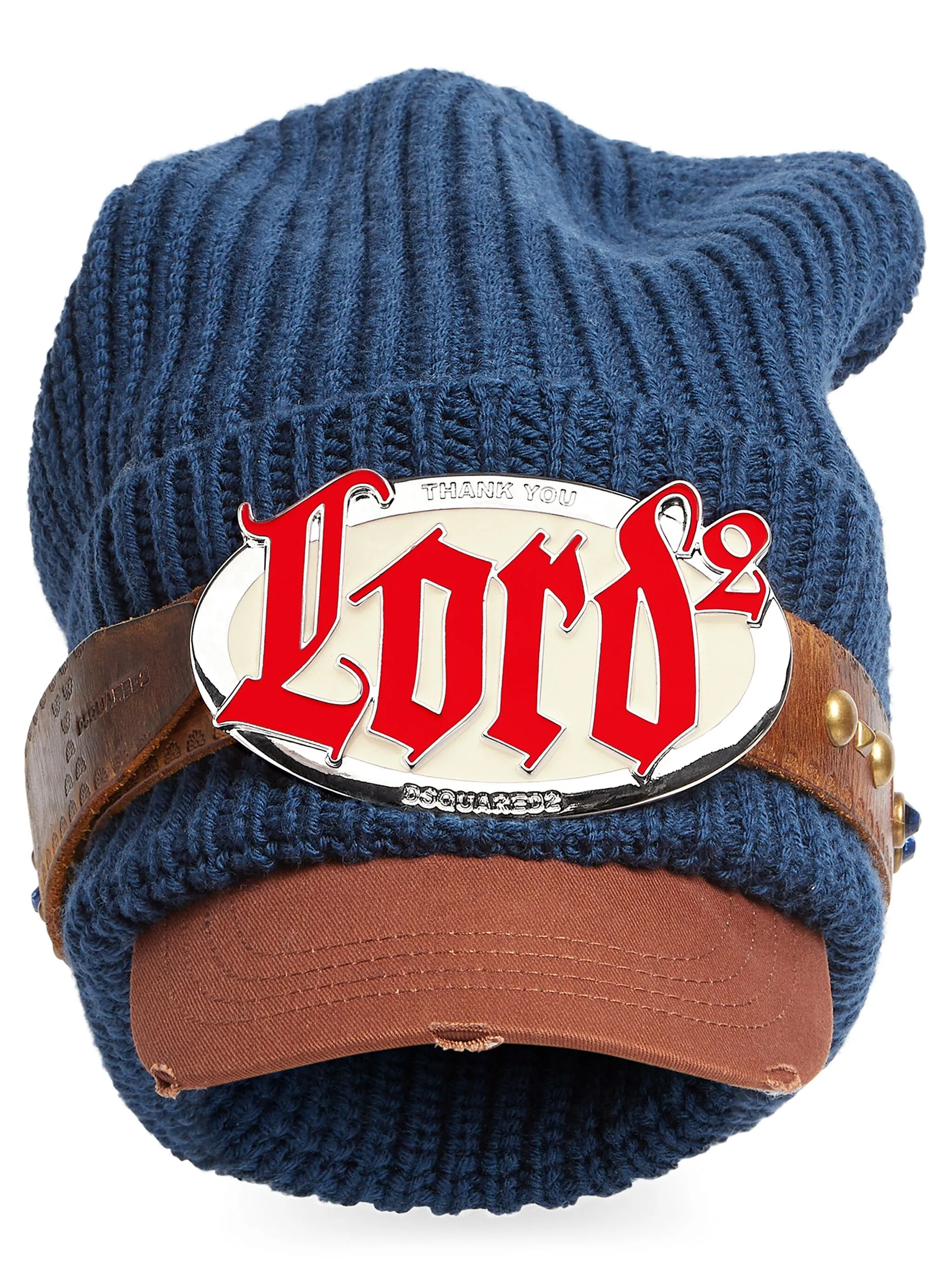 

Бейсболка в рубчик Dsquared2, синий