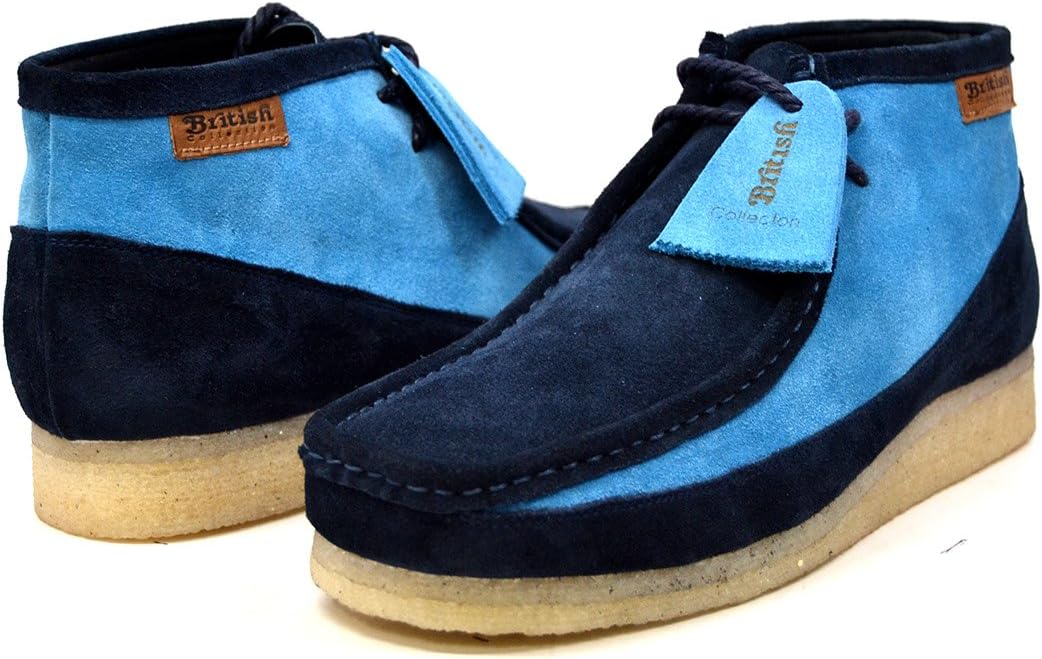 

Коллекция British Walkers Мужские кожаные и замшевые ботинки на шнуровке British Collection, синий/голубой/темно-синий