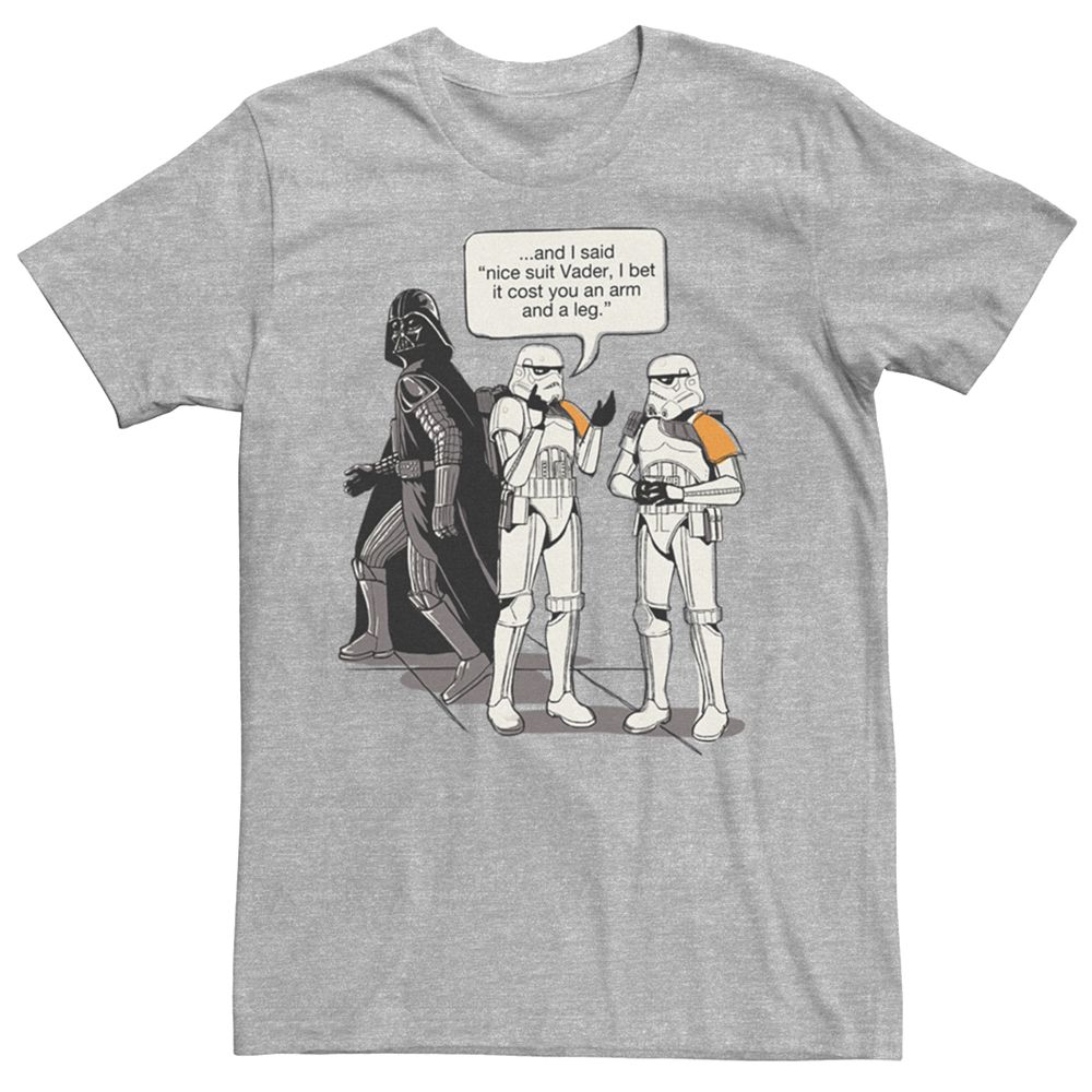 

Мужская футболка Star Wars Trooper Joke Licensed Character, цвет Athletic Heather