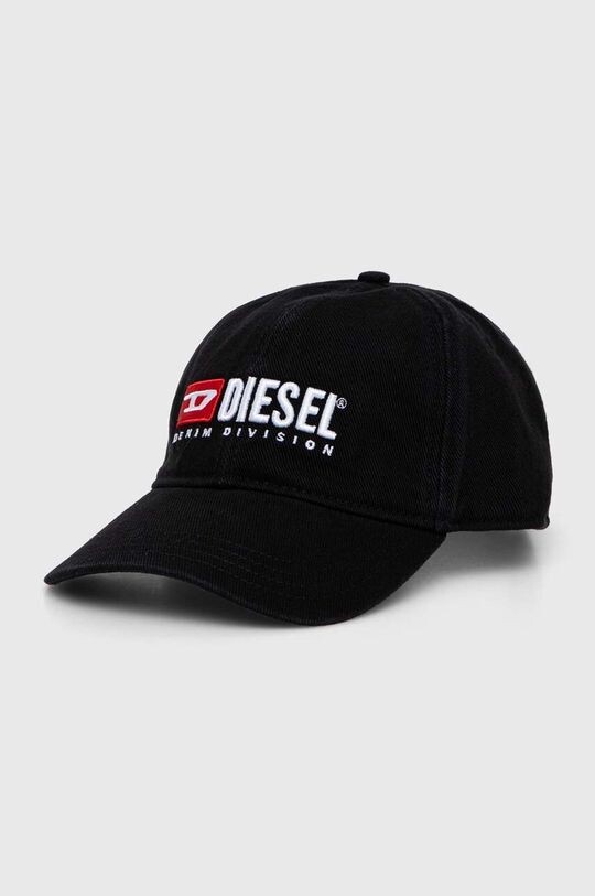 

Хлопковая бейсболка Diesel, черный