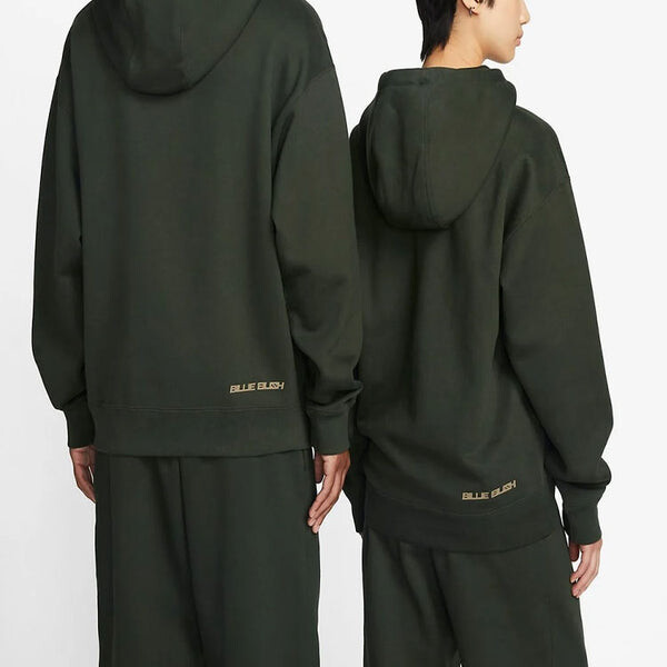 Толстовка Nike x Billie Eilish Fleece Hoodie 'Black', цвет sequoia — фото 3