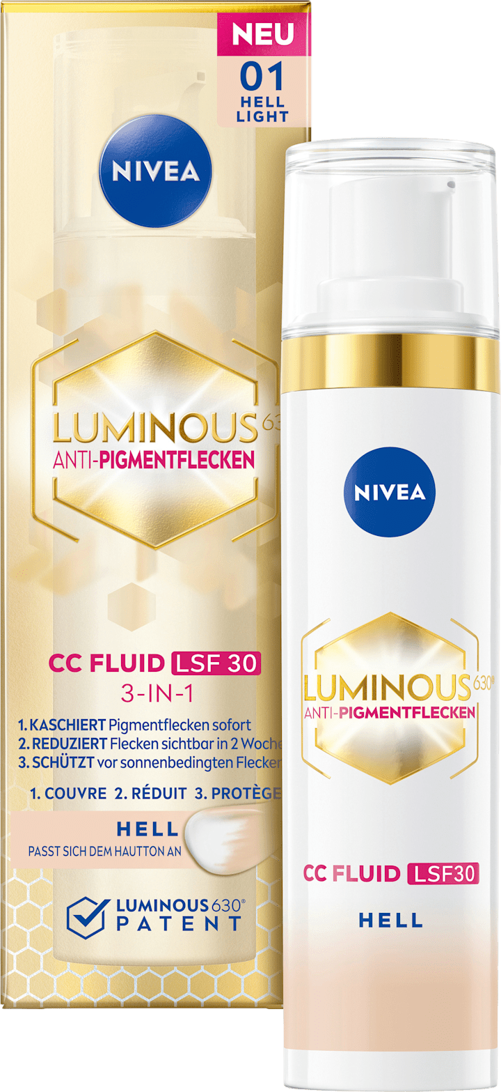 

Дневной крем NIVEA CC Creme Luminous 630 Getöntes Fluid Hell LSF 30, 40 ml