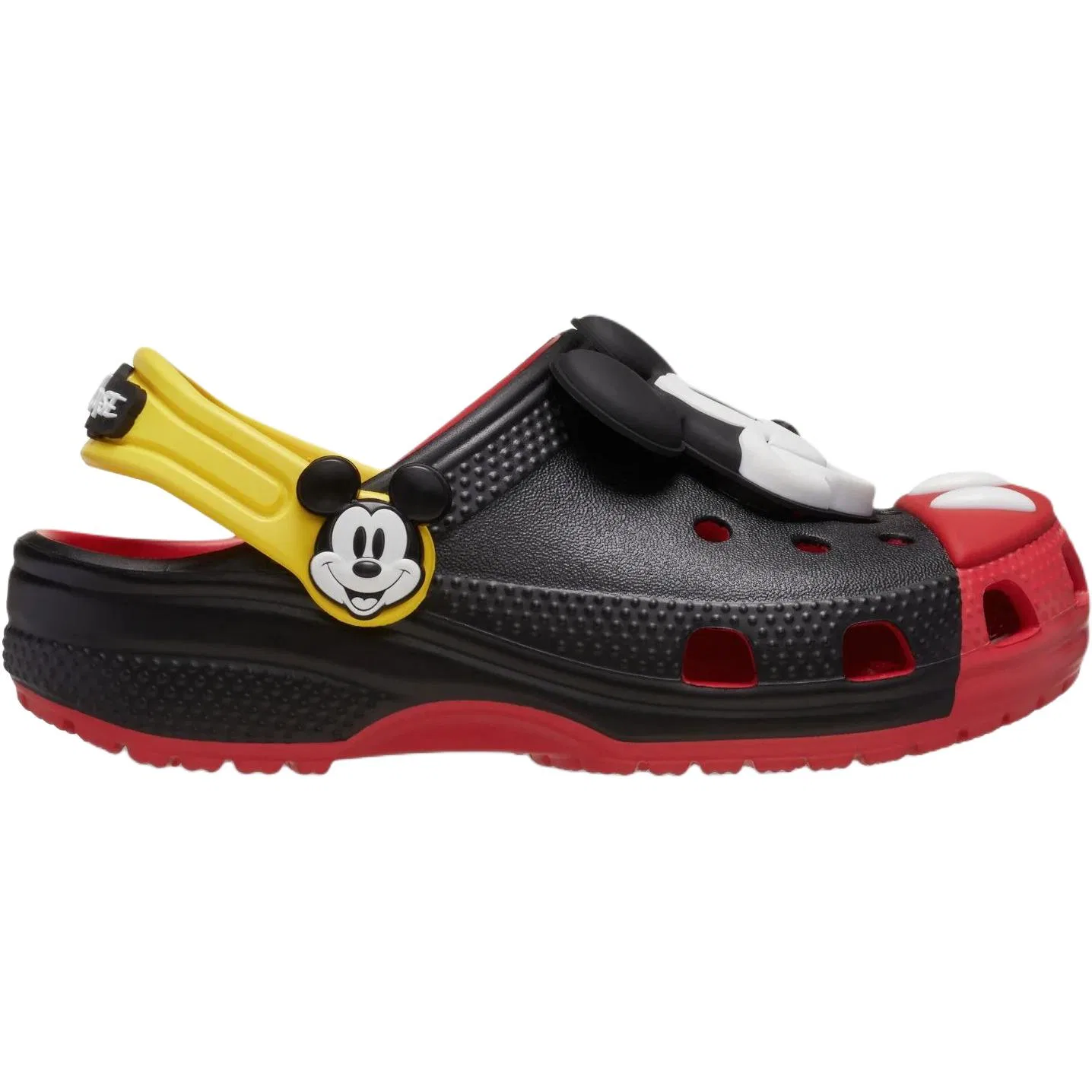 Детские сабо Crocs Kids' Clogs Black Red — фото 3