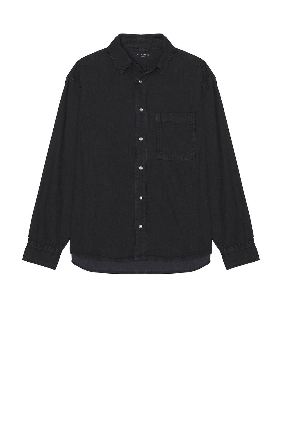 

Рубашка Tolhurst Allsaints, washed black
