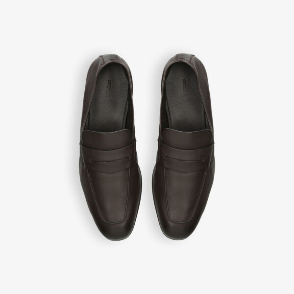 Пенни-Лоферы из кожи с миндалевидным носком L'Asola Ermenegildo Zegna, коричневый — фото 2