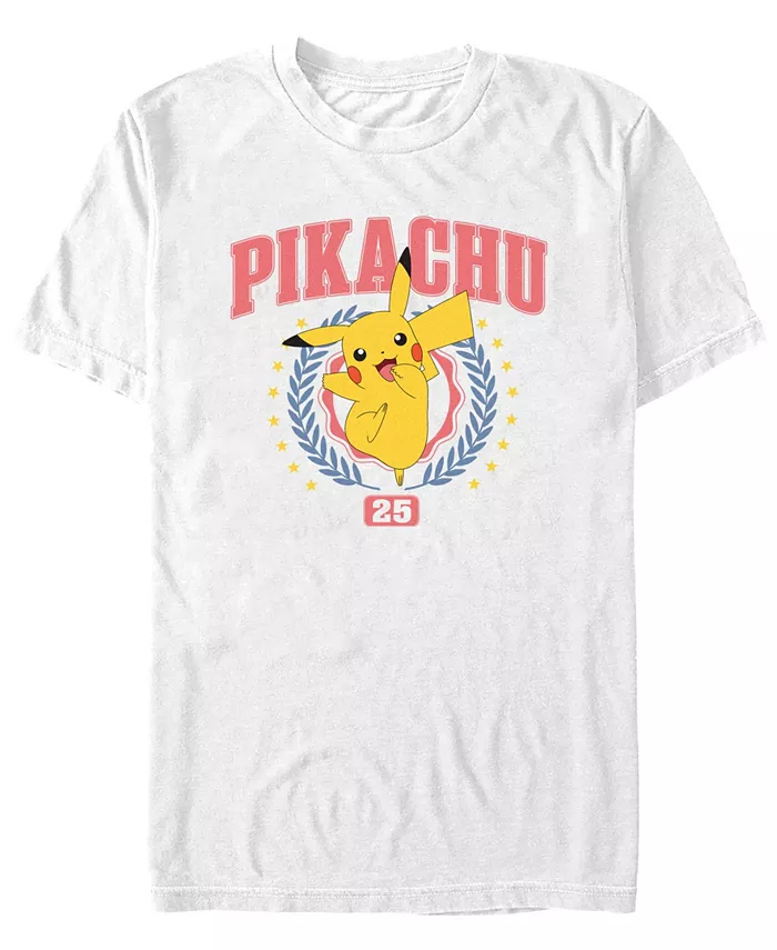 

Футболка мужская Pokémon Pikachu Collegiate с коротким рукавом Pokemon, белый