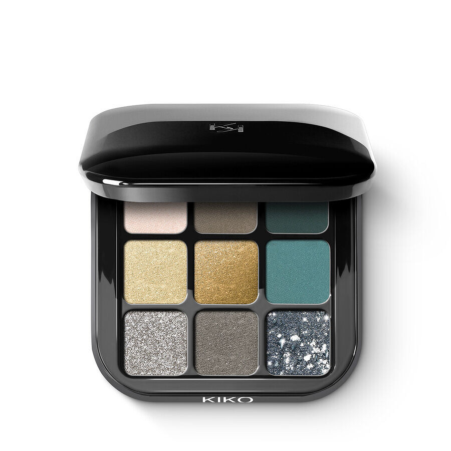

Палетка из 9 теней с разным финишем Kiko Milano Glamour Multi Finish, 1 шт.
