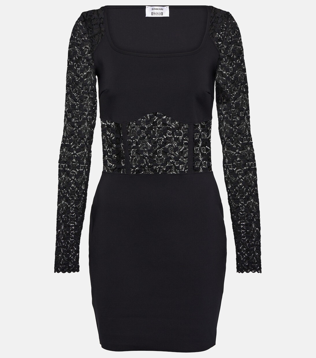 

Мини-платье x simkhai с замысловатым узором Wolford, черный