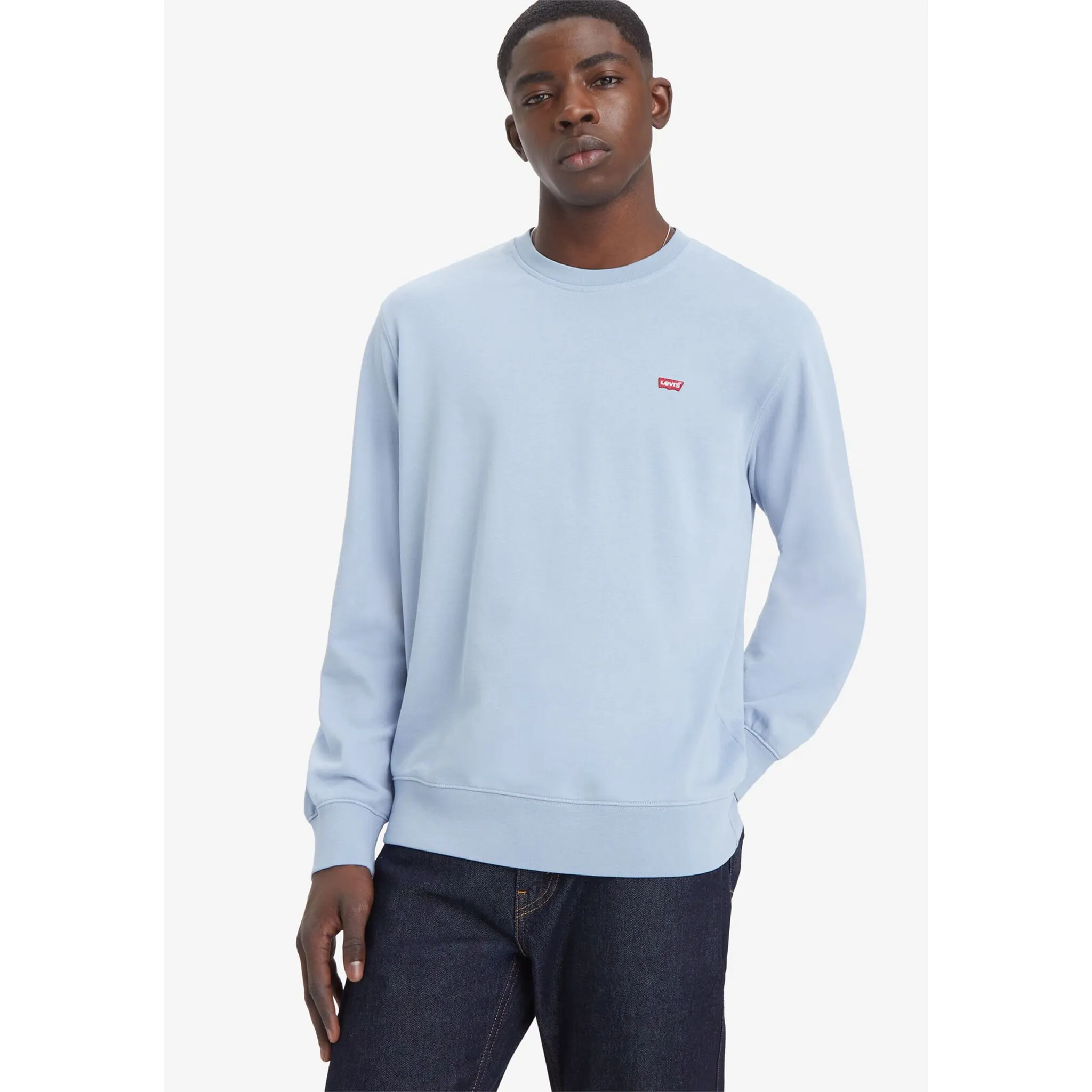 

Толстовка Levi's "SWEATSHIRT NEW ORIGINAL CREW", цвет Soft Chambray Blue French Terry
