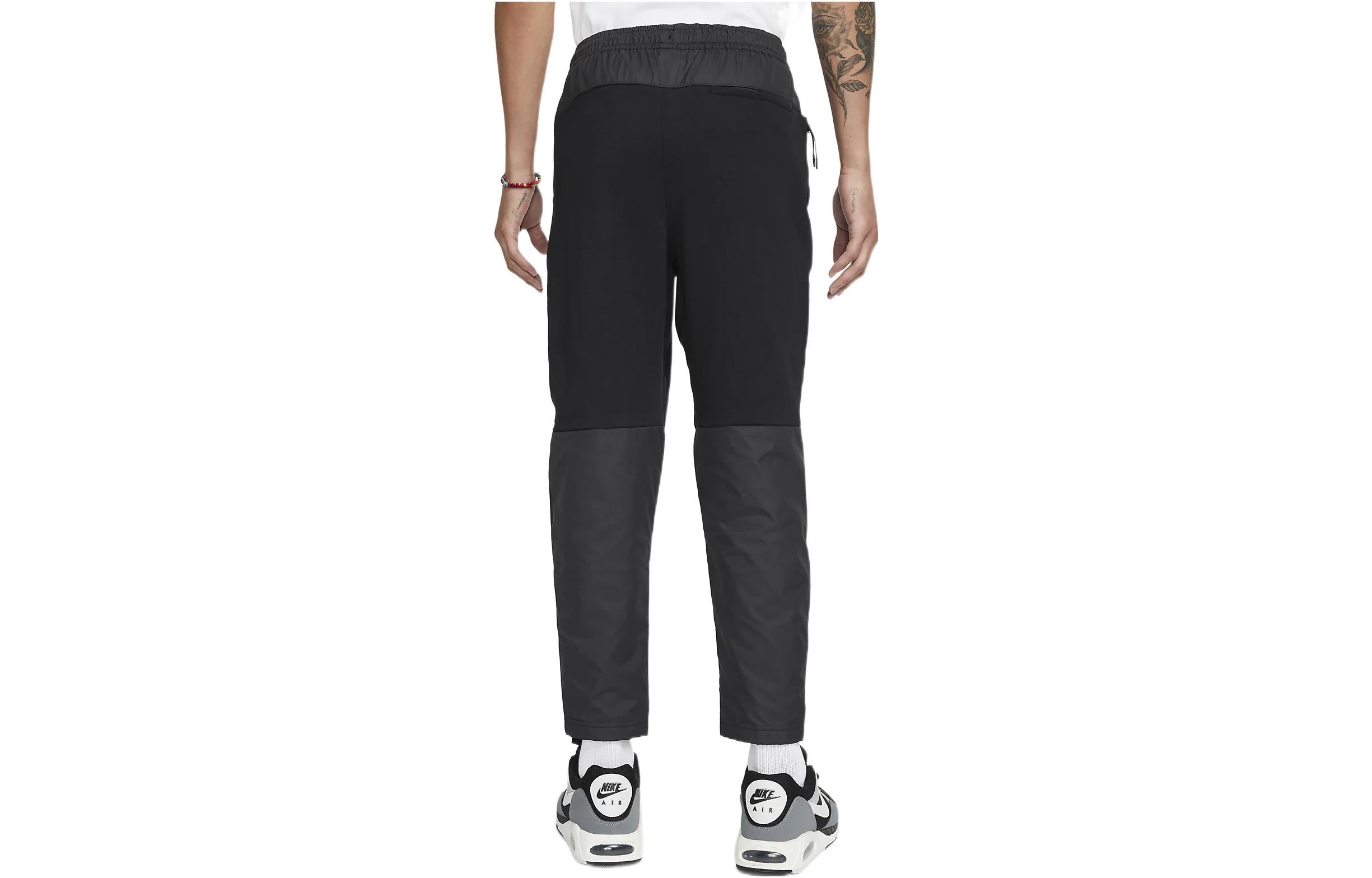 Повседневные брюки Nike Solid Color Waist Lacing Straight Casual Pants/Trousers Men's Black DD7013-010 — фото 2