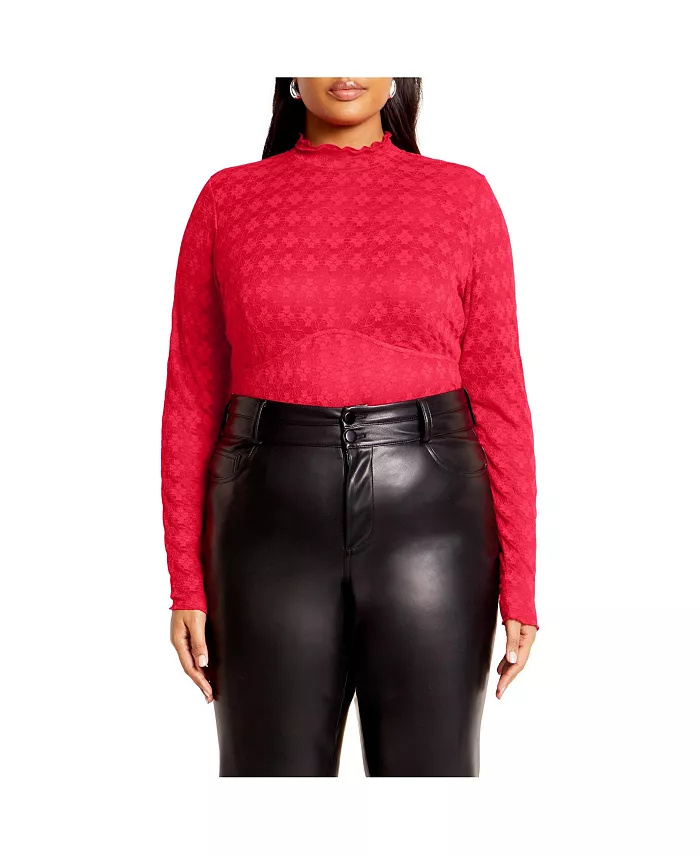 

Боди Constance Plus Size CITY CHIC, розовый