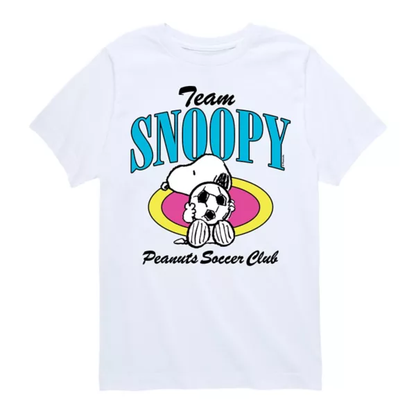 

Футболка с принтом «Peanats Team Snoopy Soccer» для мальчиков 8-20 лет Licensed Character, белый