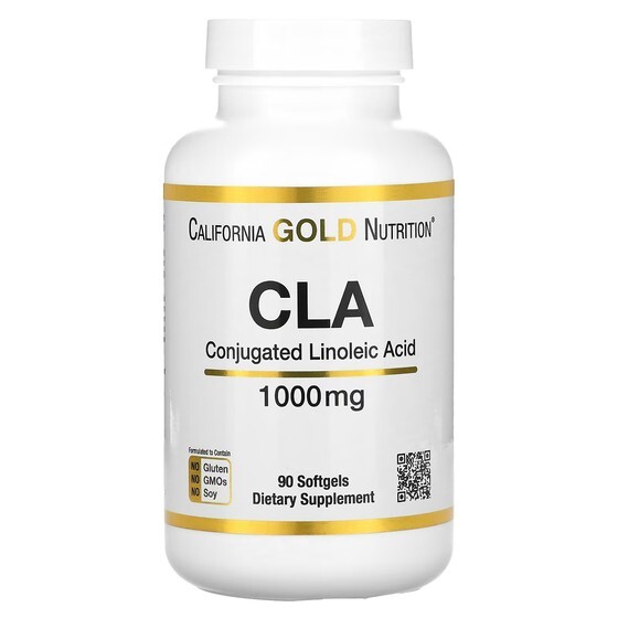 

Конъюгированная линолевая кислота California Gold Nutrition CLA, 1000 мг, 90 мягких таблеток