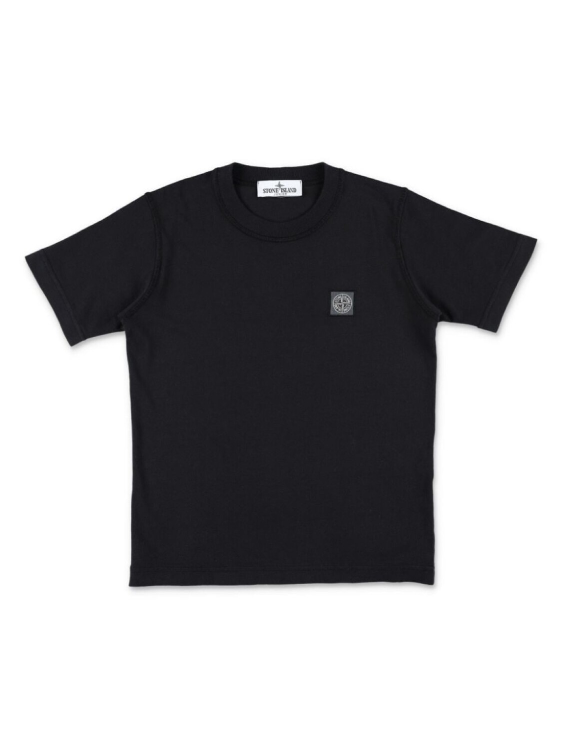 

Stone Island Junior футболка с нашивкой-логотипом, черный