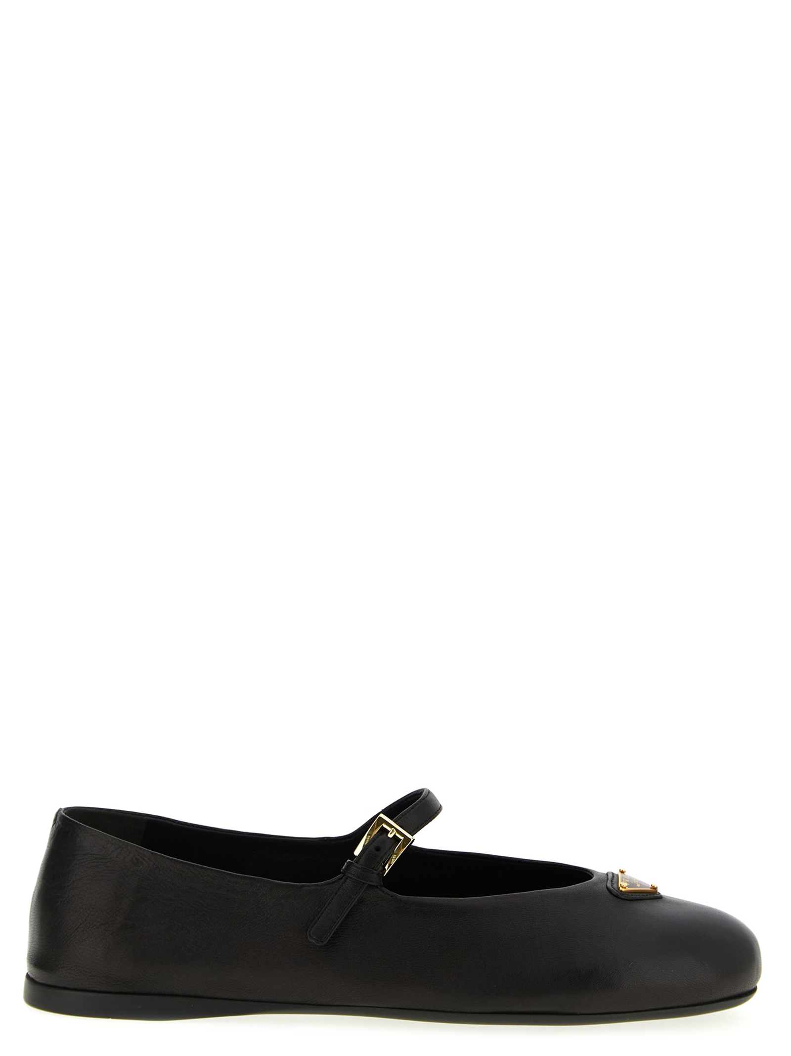 Балетки из наппы Prada, черный