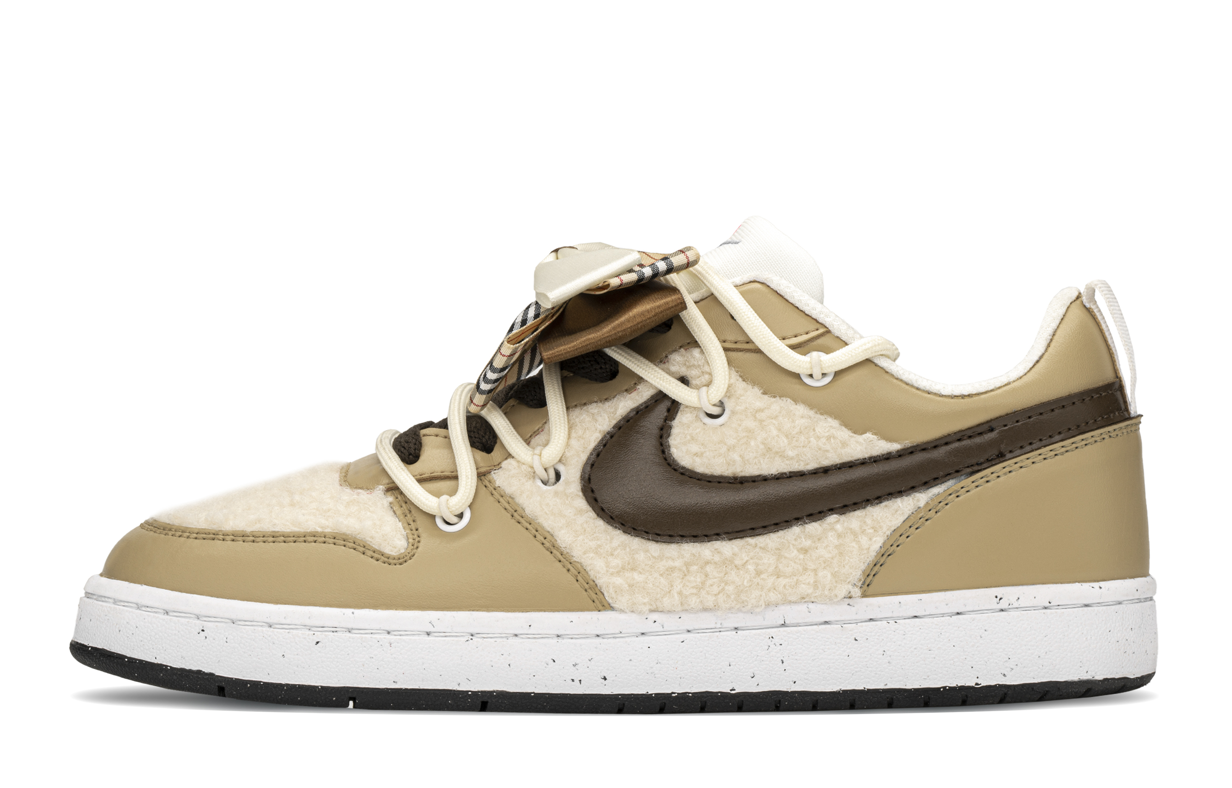 

Кроссовки Nike Court Borough Skateboarding Shoes Women's Low-top Brown, коричневый