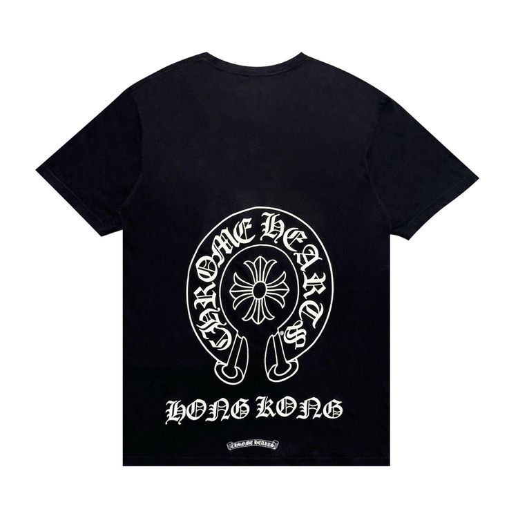 Футболка Chrome Hearts Hong Kong Horseshoe Pocket Tee, Black — фото 2