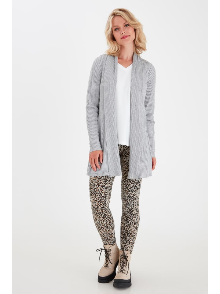 

Fransa Кардиган FRZubasic облегающего кроя, светло-серый меланж