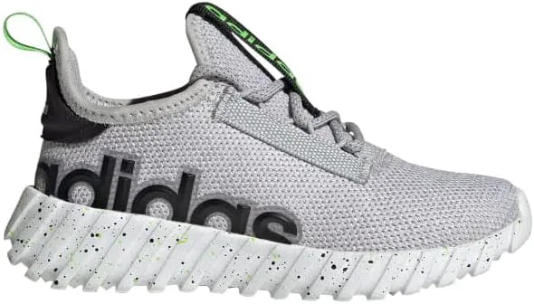 Кроссовки Adidas Kids Boys Kaptir 3.0 на шнуровке для мальчиков, повседневные - черные, серый/черный — фото 3