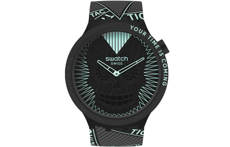 

SWATCH Часы Unisex 47mm Black Watch SB01B129, Black Dial