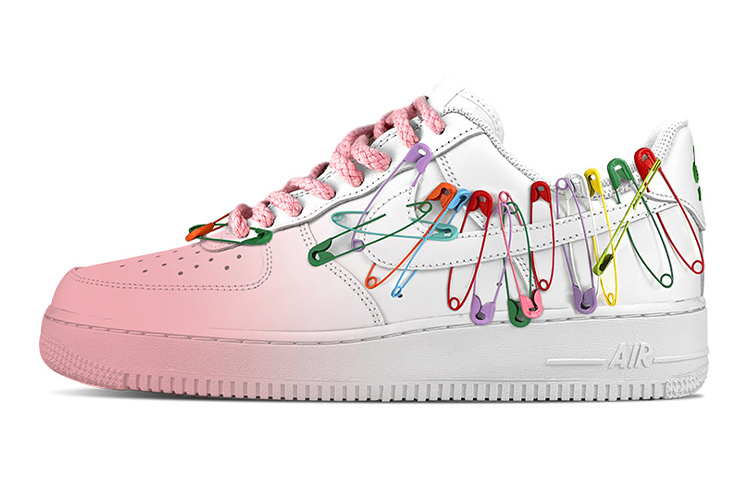 

Кроссовки Nike Air Force 1 Skateboard Shoes Women's Low-Top White Pink