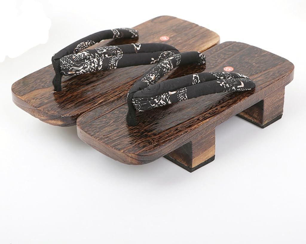 

Японские деревянные кломпы, традиционные тапочки, шлепанцы для сцены, японские деревянные туфли с двумя зубцами, противоскользящие и износостойкие сандалии на высоком каблуке (Размер: EU 40, Цвет: белый) Bydzkj