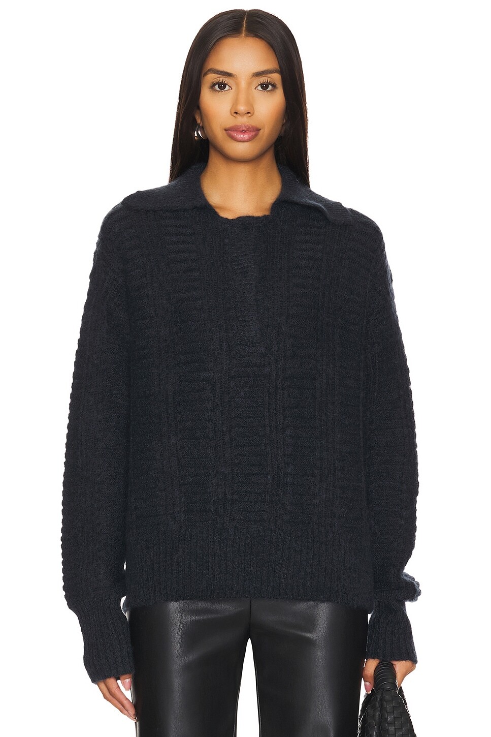 

Вязаный свитер-поло Remain, цвет vulcan