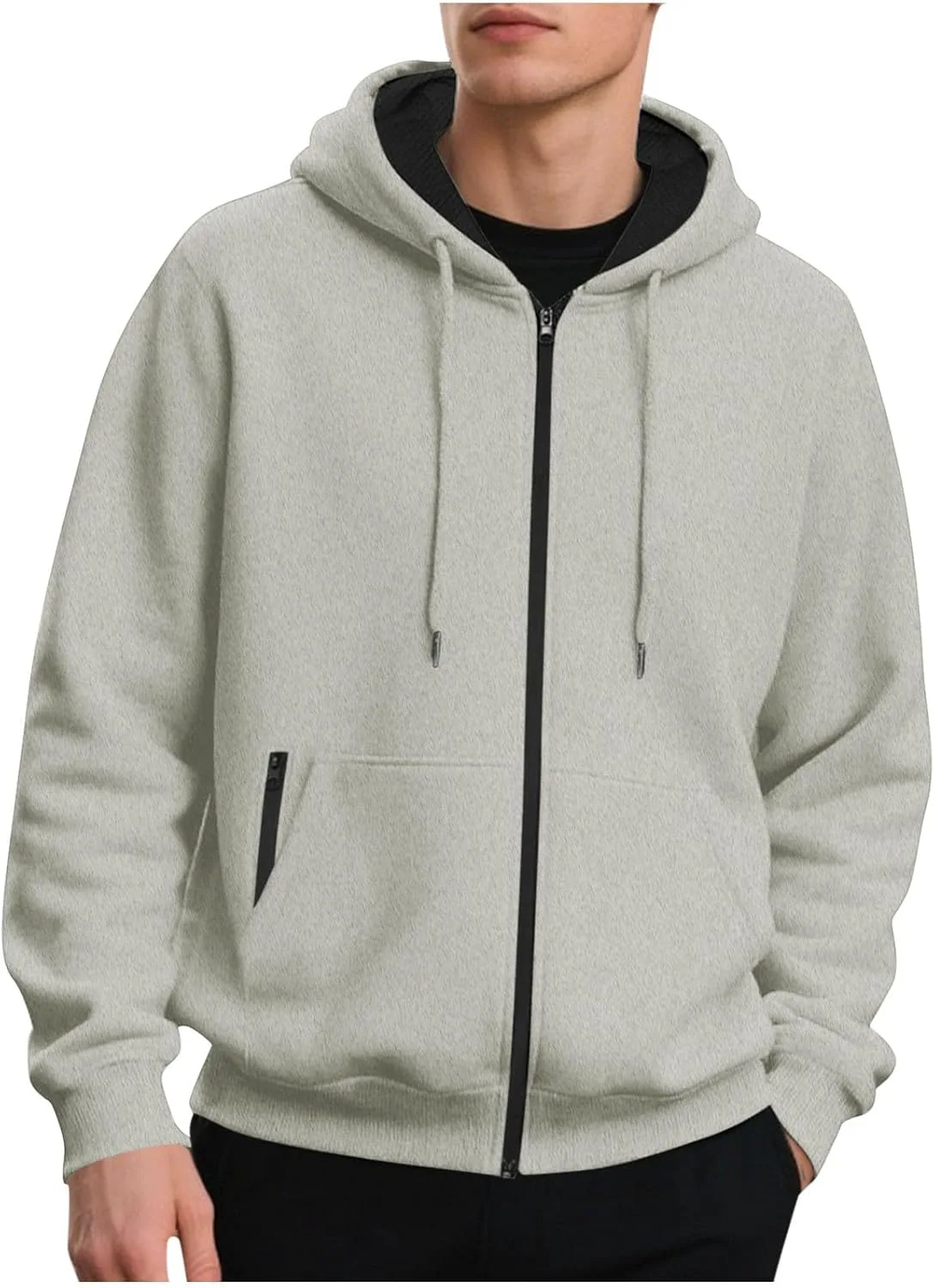 

Мужская худи на молнии с карманами