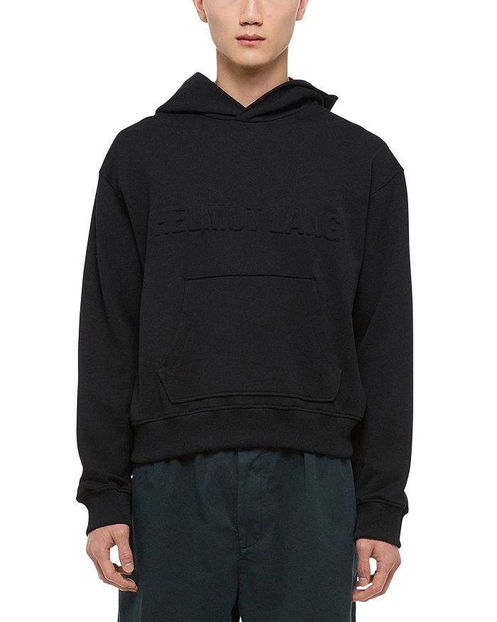 

Студийный худи с тиснением Helmut Lang, черный
