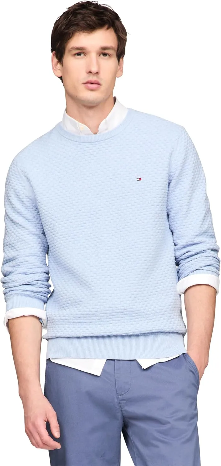 

Tommy Hilfiger мужской свитер с текстурой вафли, легкий пуловер, Big & Tall