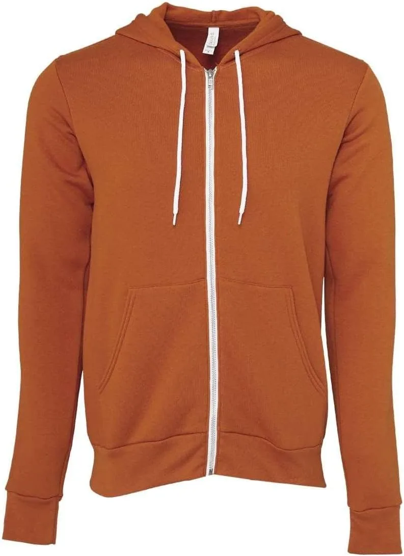 

BELLA+CANVAS Unisex Sponge Fleece худи на молнии - Heather True Royal BELLA + CANVAS