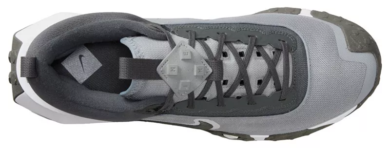 Мужские бейсбольные кроссовки Nike Air Diamond Varsity Turf, серый/черный — фото 4