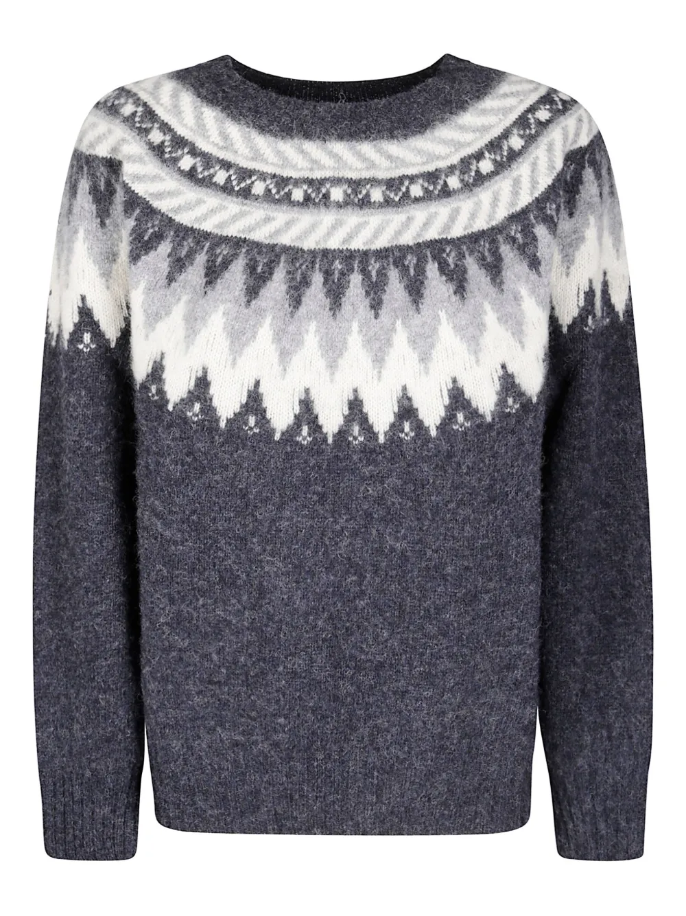 

Свитер Broken Flowers с узором Howlin', серый