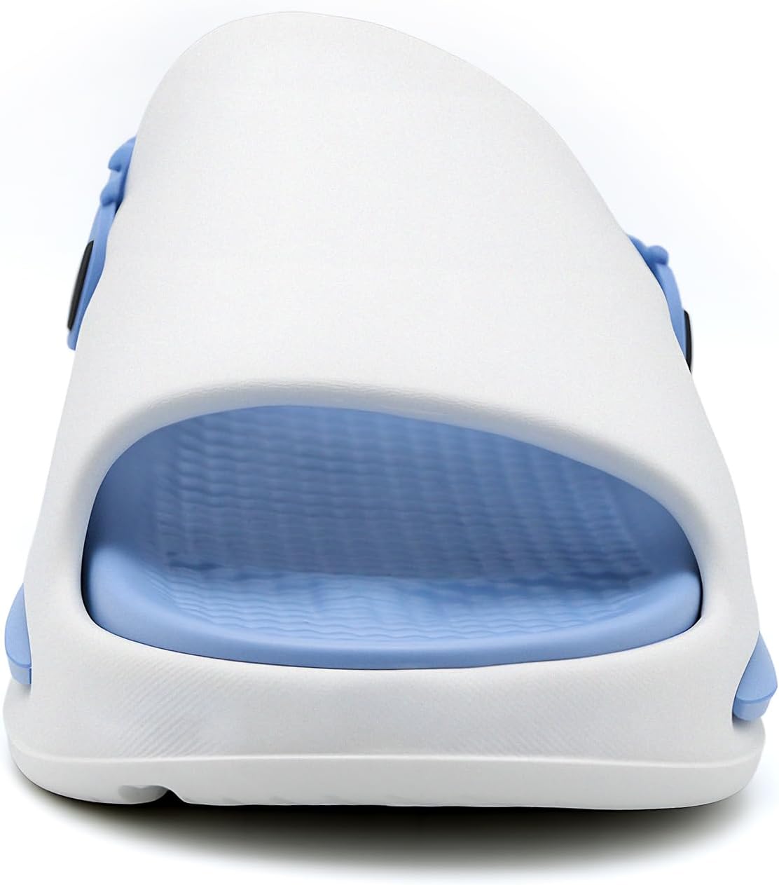 Мужские сандалии Jerzmy Cushioned Slides, ультракомфортные мужские тапочки, спортивные сандалии с поддержкой свода стопы и задним ремешком, открытый носок, для дома, улицы, пляжа, сада и путешествий, белый/синий — фото 3
