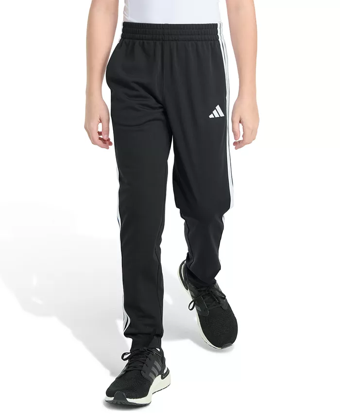 

Брюки с эластичным поясом и зауженные для старших мальчиков Adidas, черный