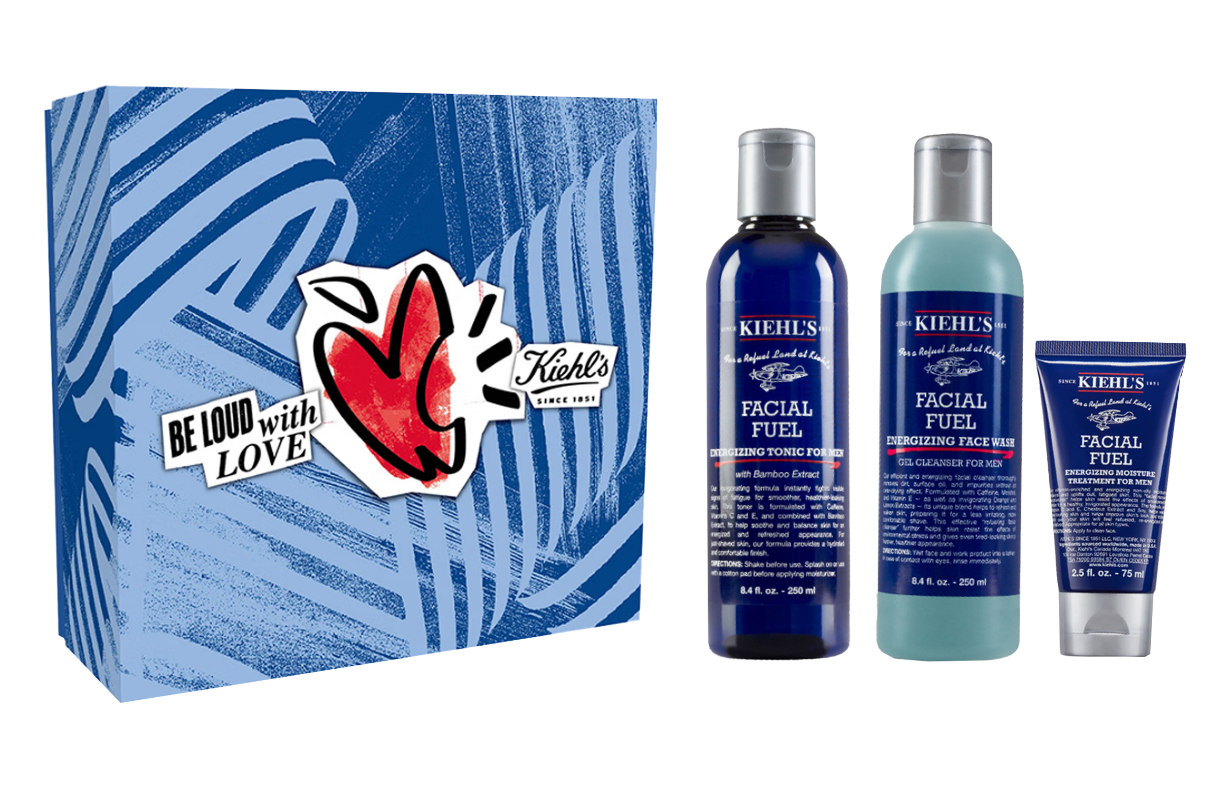 

Keyanshi Limited Active Hydrating Box Skincare Sets увлажняющий, освежающий и очищающий 250мл+250мл+75мл Kiehl's